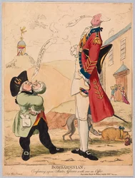 Bombardyński, narada do spraw państwowych z jednym w Urzędzie, wyd. 1779 (ręcznie kolorowane grawerowanie)