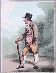 Elegance Democratique, wydana przez Hannah Humphrey w 1799 (akwaforta ręcznie kolorowana)