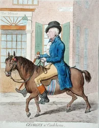 Georgey na koniu na biegunach, wydane przez Hannah Humphrey w 1796 roku