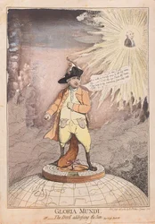 Gloria Mundi, czyli Diabeł przemawiający do Słońca, wyd. 1782 (grawerowanie ręcznie kolorowane)