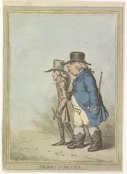 Karykatura Wilhelma V, 1797 Pylades & Orestes (tytuł na obiekcie)