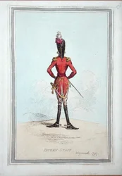 Pattern-Staff, wydana przez Hannah Humphrey w 1797 r. (akwaforta ręcznie kolorowana)