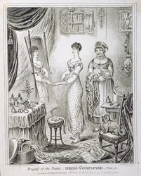 Progress of the Toilet lub Dress Completed, wydana przez Hannah Humphrey w 1810 r.