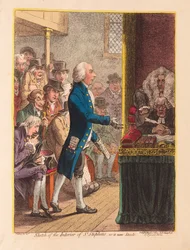 Szkic wnętrza św. Szczepana w obecnym stanie, wyd. 1802 (grawerowanie ręcznie kolorowane)