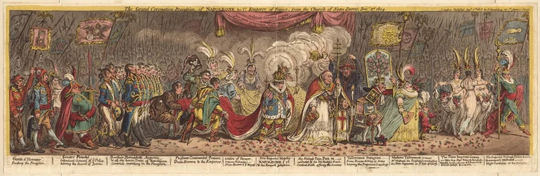 Wielka Procesja Koronacyjna Napoleona I Cesarza Francji, z kościoła Notre-Dame, 1805