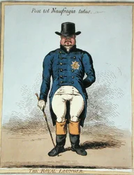 Royal Lounger (akwaforta ręcznie kolorowana)