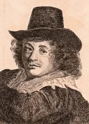Frans Hals, ilustracja z „75 portretów sławnych malarzy z autentycznych oryginałów”, wydanej w 1817 r. w Londynie