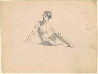 Siedzący Mężczyzna Nude [recto]