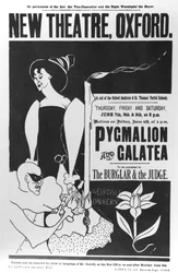 Plakat do produkcji „Pigmalion i Galatea” w New Theatre w Oksfordzie, 7-9 czerwca 1894