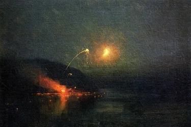 Fajerwerki po drugiej stronie Potomaku, 1902 r.