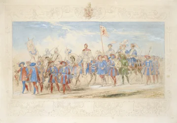 James Oglivie Fairlie Esq., Rycerz Złotego Lwa, 1839 (ołówek, wc i gwasz na papierze)