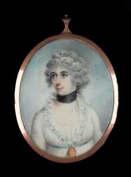 Niezidentyfikowana dama (1801-1881), ok. 1820 (akwarela na kości słoniowej)