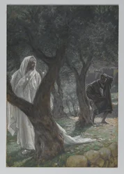 Objawienie się naszego Pana św. Piotrowi, ilustracja z Życia Pana naszego Jezusa Chrystusa, 1886-94 (wc nad grafitem na papierze)
