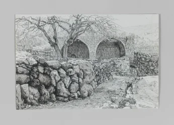 Fontanna Dziewicy w Ain-Karim, ilustracja z Życia naszego Pana Jezusa Chrystusa