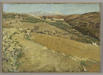 Jerozolima i Siloam, South Side, ilustracja z „Życia naszego Pana Jezusa Chrystusa” (olej na pokładzie)