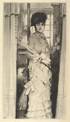 Portret panny L..., czyli drzwi muszą być albo otwarte, albo zamknięte, 1876.