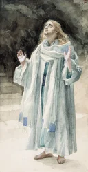 Św. Jan Ewangelista, ilustracja do Życia Chrystusa, ok. 1886-94 (wc i gwasz na tekturze)