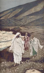 Powołanie św. Andrzeja i św. Jana - Powołanie św. Andrzeja i św. Jana - z „Życia naszego Pana Jezusa Chrystusa” - 1899 James Tissot - Powołanie św. , Jacques Joseph