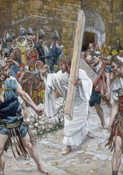 Córki Jerozolimy, ilustracja do Życia Chrystusa, ok. 1886-94 (toaleta i gwasz na tekturze)