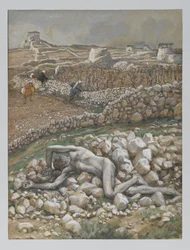 Syn winnicy, ilustracja z „Życia Pana naszego Jezusa Chrystusa” (akwarela na graficie na papierze)