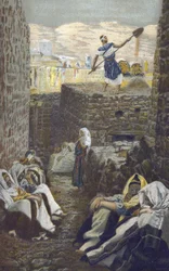 The Winnower - z „Życia naszego Pana Jezusa Chrystusa” - 1899, James Tissot - Życie naszego Pana Jezusa Chrystusa, Jacques Joseph (Jacques Joseph) Tissot dit James Tissot (1836-1902)