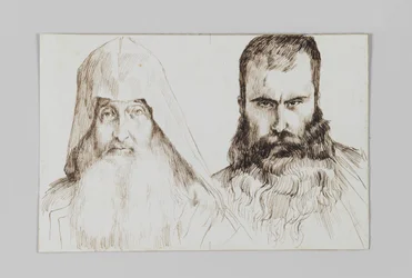 Typy ormiańskich mężczyzn w Jerozolimie, ilustracja z Życia naszego Pana Jezusa Chrystusa