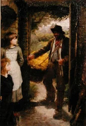 The Cowslip Gatherer (olej na płótnie)