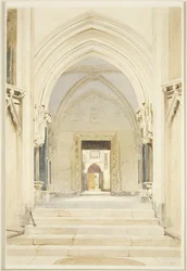 Ganek północny St Mary Redcliffe, patrząc na południe