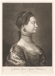 Portret z Charlotte z Meklemburgii Charlotte Queen of Great Britain (tytuł na obiekcie)