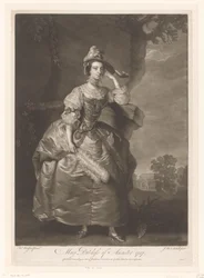 Portret van Mary Bertie Mary Duchess of Ancaster (tytuł na obiekcie)
