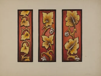 Szkło malowane, ok. 1937.
