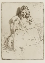 Annie, siedząca