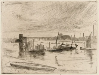 Świt Battersea (molo Cadogan)