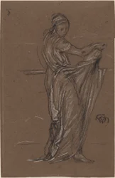 Drapowana kobieca figura