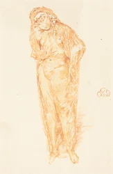 Verhüllte Figur, stehend