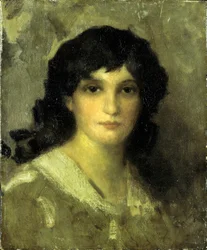 Głowa młodej kobiety