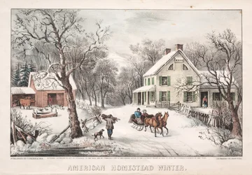 American Homestead, zima, 1868.