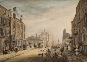 Widok w kierunku Hanover Square, pokazując Holles Street, Londyn