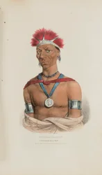 MAUCK-COOMAUN; sławny wódz Ioway, z aborygeńskiego portfolio
