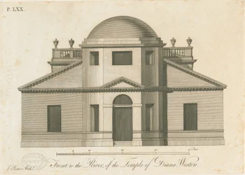 Weston-under-Lizard - Świątynia Diany: grawerowanie, bd [ok. 1765-1770]