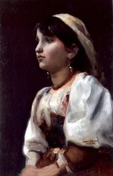Włoszka, ok.1890 (olej na płótnie)