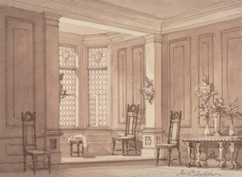 Hall w gotyckiej rezydencji