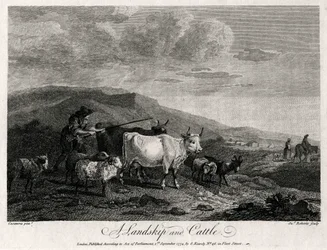 Krajobraz i bydło, 1774.