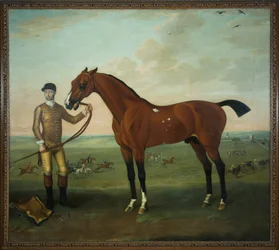 Latające dzieci z panem młodym na Newmarket Heath, ok. 1722-25 (olej na płótnie)