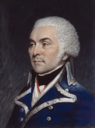 Nieznany oficer marynarki (pastel na szarym papierze)
