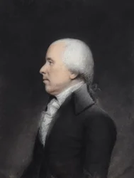 Dr Benjamin Rush (pastel na szarym papierze)