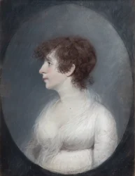 Lady Wilmot (pastel na szarym papierze)