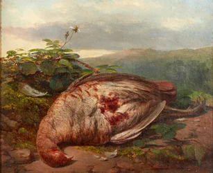Martwa natura z martwej gry (olej na płótnie)