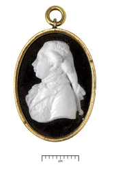 Jerzy IV, jako książę Walii, ok. 1790 (białe szkło w złoconej metalowej ramie)