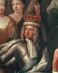 Fragment przedstawiający Jerzego I z Painted Hall, Greenwich